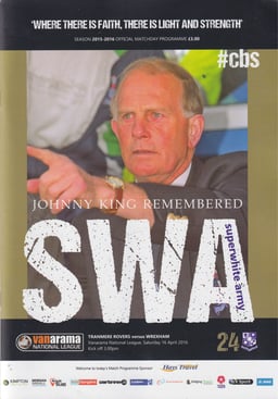 Tranmere Rovers v Wrexham Match Programme 2016-04-16